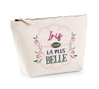 Trousse Iris la Plus Belle | Pochette Maquillage Make-up Toilette Cadeau Fête des Mères Anniversaire Soeur Noël Tata Marraine