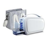Trousse isotherme de voyage pour insuline, trousse de voyage double couche pour diabétiques avec affichage de la température, mini-réfrigérateur portable pour médicaments avec batterie de 20