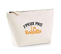Trousse J’Peux Pas j’AI raclette | Pouch | Idée Pochette Toilette Maquillage Transport Cadeau Anniversaire Fête Original Famille Travail Départ Collègue Retraite