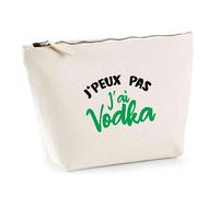Trousse J’Peux Pas j’AI Vodka | Pouch | Idée Pochette Toilette Maquillage Transport Cadeau Anniversaire Fête Original Famille Travail Départ Collègue Retraite