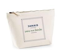 Trousse Jamais sans ma Bombe - Pouch Case - Idée Trousse Rangement Cadeau Anniversaire Fête Original Famille Travail Départ Collègue Retraite Noël. - Bleu&Vert - 3