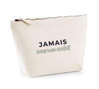 Trousse Jamais sans Mon Crochet - Pouch Case - Idée Trousse Rangement Cadeau Anniversaire Fête Original Famille Travail Départ Collègue Retraite Noël. - Bleu&Vert - 2