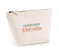Trousse Jardiner Tout Oublier - Pouch Case - Idée Trousse Rangement Cadeau Anniversaire Fête Original Famille Travail Départ Collègue Retraite Noël. - Vert&Terracotta - 2