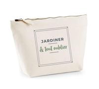 Trousse Jardiner Tout Oublier - Pouch Case - Idée Trousse Rangement Cadeau Anniversaire Fête Original Famille Travail Départ Collègue Retraite Noël. - Gris&Vert - 3