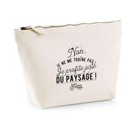 Trousse Je Ne Me Traîne Pas | Pochette Toilette Maquillage | Idée Cadeau Humour Drôle Marrant Original Anniversaire Fête