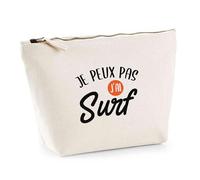 Trousse Je Peux Pas j’AI Surf | Pouch | Idée Pochette Toilette Maquillage Transport Cadeau Anniversaire Fête Original Famille Travail Départ Collègue Retraite