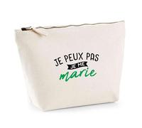 Trousse Je Peux Pas Je me Marie | Pouch | Idée Pochette Toilette Maquillage Transport Cadeau Anniversaire Fête Original Famille Travail Départ Collègue Retraite