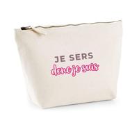 Trousse Je Sers Donc Je suis - Pouch Case - Idée Trousse Rangement Cadeau Anniversaire Fête Original Famille Travail Départ Collègue Retraite Noël. - Violet&Rose - 2