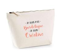 Trousse Je suis Pas bordélique | Pouch | Idée Pochette Toilette Maquillage Transport Cadeau Anniversaire Fête Original Famille Travail Départ Collègue Retraite