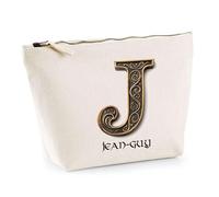 Trousse Jean-Guy Lettre Viking | Pochette Toilette Maquillage | Idée Cadeau Prénom Motard Jeux de Rôle Vidéo Anniversaire Oncle Parrain Beau Papa Collègue Départ Retraite Noël