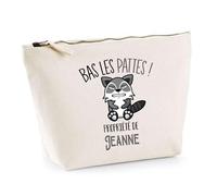 Trousse Jeanne Bas Les Pattes Raton Laveur | Idée Fête des mères Cadeau Travail Retraite Trousse Maquillage Toilette