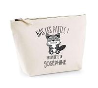Trousse Joséphine Bas Les Pattes Raton Laveur | Idée Fête des mères Cadeau Travail Retraite Trousse Maquillage Toilette