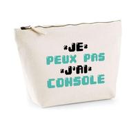 Trousse J'peux Pas J'Ai Console | Pochette Toilette Maquillage | Idée Cadeau Geek Gamer Humour Jeu Vidéo Drôle Original