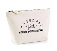 Trousse J'peux Pas J'Ai Course d'orientation | Pochette Toilette Maquillage | Idée Cadeau Carte Nature Sport Humour Original Anniversaire