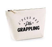 Trousse J'peux Pas J'Ai Grappling | Pochette Toilette Maquillage | Idée Cadeau Lutte Corps-à-Corps Sport Humour Original Anniversaire