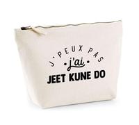 Trousse J'peux Pas J'Ai Jeet Kune Do | Pochette Toilette Maquillage | Idée Cadeau Combat Bruce Lee Sport Humour Original Anniversaire