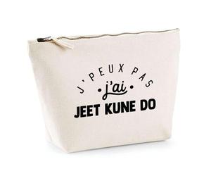 Trousse J'peux Pas J'Ai Jeet Kune Do | Pochette Toilette Maquillage | Idée Cadeau Combat Bruce Lee Sport Humour Original Anniversaire