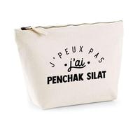 Trousse J'peux Pas J'Ai Penchak Silat | Pochette Toilette Maquillage | Idée Cadeau Arts Martiaux Indonésien Sport Humour Original Anniversaire