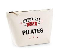 Trousse J'peux Pas J'Ai Pilates - Pouch Case - Idée Trousse Rangement Cadeau Anniversaire Fête Original Famille Travail Départ Collègue Retraite Noël.