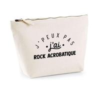 Trousse J'peux Pas J'Ai Rock Acrobatique | Pochette Toilette Maquillage | Idée Cadeau Danse Duo Sport Humour Original Anniversaire