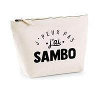 Trousse J'peux Pas J'Ai Sambo | Pochette Toilette Maquillage | Idée Cadeau Combat Russe Sport Humour Original Anniversaire