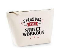 Trousse J'peux Pas J'Ai Street Workout - Pouch Case - Idée Trousse Rangement Cadeau Anniversaire Fête Original Famille Travail Départ Collègue Retraite Noël.