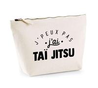 Trousse J'peux Pas J'Ai Taï Jitsu | Pochette Toilette Maquillage | Idée Cadeau Combat Techniques Sport Humour Original Anniversaire