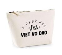 Trousse J'peux Pas J'Ai Viet Vo Dao | Pochette Toilette Maquillage | Idée Cadeau Arts Martiaux Vietnamien Sport Humour Original Anniversaire