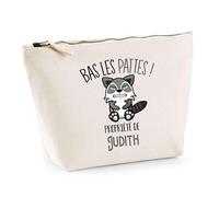 Trousse Judith Bas Les Pattes Raton Laveur | Idée Fête des mères Cadeau Travail Retraite Trousse Maquillage Toilette