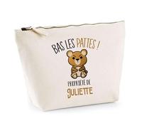 Trousse Juliette Bas Les Pattes Ours | Idée Fête des mères Cadeau Travail Retraite Trousse Maquillage Toilette