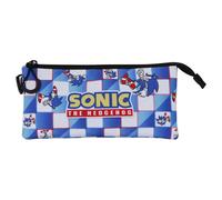 Karactermania Trousse triple Sega-Sonic FAN 2.0 Bleu