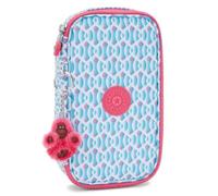 Kipling 50 PENS Étui à crayons de taille moyenne, pochettes, étuis, Dreamy Geo C (Bleu)