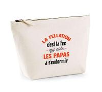 Trousse La Fée Qui Aide Les Papas | Pochette Toilette Maquillage | Idée Cadeau Père Humour Original Noël Anniversaire Fête des Pères Famille Amour Naissance Retraite