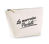 Trousse La Marraine Parfaite | Pochette Toilette Maquillage | Idée Cadeau Marraine Humour Original Noël Anniversaire Baptême Famille Parrainage