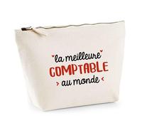 Trousse La Meilleure Comptable | Pouch | Idée Trousse Toilette Maquillage Cadeau Anniversaire Fête Original Famille Travail Départ Collègue Retraite