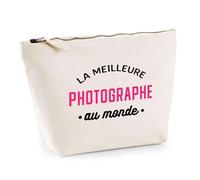 Trousse La Meilleure Photographe au Monde | Pochette Toilette Maquillage | Idée Cadeau Petite Amie Copine Maman Noël Anniversaire Fête des Mères