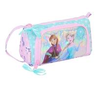 Safta La Reine des Neiges Cool Days Trousse avec Poche Amovible Vide, Trousse pour Enfant, idéale pour Les Enfants d'âge Scolaire, Confortable et Polyvalente, 20 x 8,5 x 11 cm, Violet/Bleu Ciel,