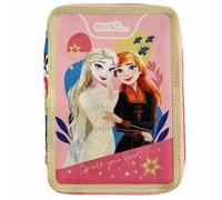 Trousse La Reine Des Neiges Cœur 2 Compartiments 21 Cm Rose TU