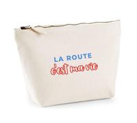 Trousse La Route Cest ma Vie - Pouch Case - Idée Trousse Rangement Cadeau Anniversaire Fête Original Famille Travail Départ Collègue Retraite Noël. - Bleu&Rouge - 2