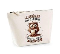 Trousse La Secrétaire Elle a Un Grain | Pochette Toilette Maquillage Idée Sac Cadeau