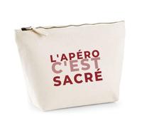 Trousse Lapero Cest Sacre - Pouch Case - Idée Trousse Rangement Cadeau Anniversaire Fête Original Famille Travail Départ Collègue Retraite Noël. - Bordeaux&Rose - 1