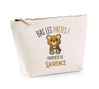 Trousse Laurence Bas Les Pattes Ours | Idée Fête des mères Cadeau Travail Retraite Trousse Maquillage Toilette