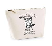 Trousse Laurence Bas Les Pattes Raton Laveur | Idée Fête des mères Cadeau Travail Retraite Trousse Maquillage Toilette