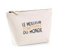 Trousse Le Meilleur Comptable du Monde | Pouch | Idée Pochette Toilette Maquillage Transport Cadeau Anniversaire Fête Original Famille Travail Départ Collègue Retraite