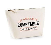 Trousse Le Meilleur Comptable | Pouch | Idée Trousse Toilette Maquillage Cadeau Anniversaire Fête Original Famille Travail Départ Collègue Retraite