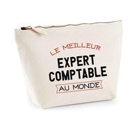 Trousse Le Meilleur Expert Comptable | Pouch | Idée Trousse Toilette Maquillage Cadeau Anniversaire Fête Original Famille Travail Départ Collègue Retraite