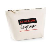 Trousse Le Plaisir de Glisser - Pouch Case - Idée Trousse Rangement Cadeau Anniversaire Fête Original Famille Travail Départ Collègue Retraite Noël. - Noir&Rouge - 4