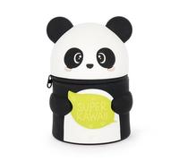 Legami Trousse Kawaii Panda – Silicone souple, spacieuse, 100 crayons effaçables – 13 x 19 x 13 cm