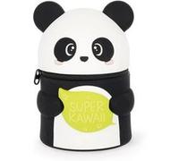 Legami Trousse Kawaii Panda – Silicone souple, spacieuse, 100 crayons effaçables – 13 x 19 x 13 cm