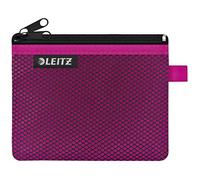 Leitz WOW Trousse à crayons Zippée en Nylon, Lavable, Type Portefeuille, Petit (14x10,5cm) - Rose